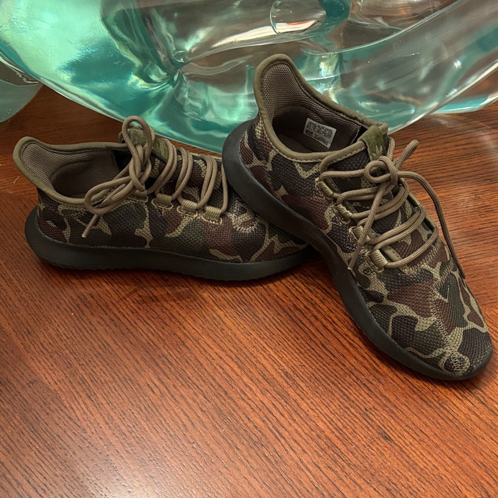 Adidas Men's Camouflage Sneakers - Brown and Black